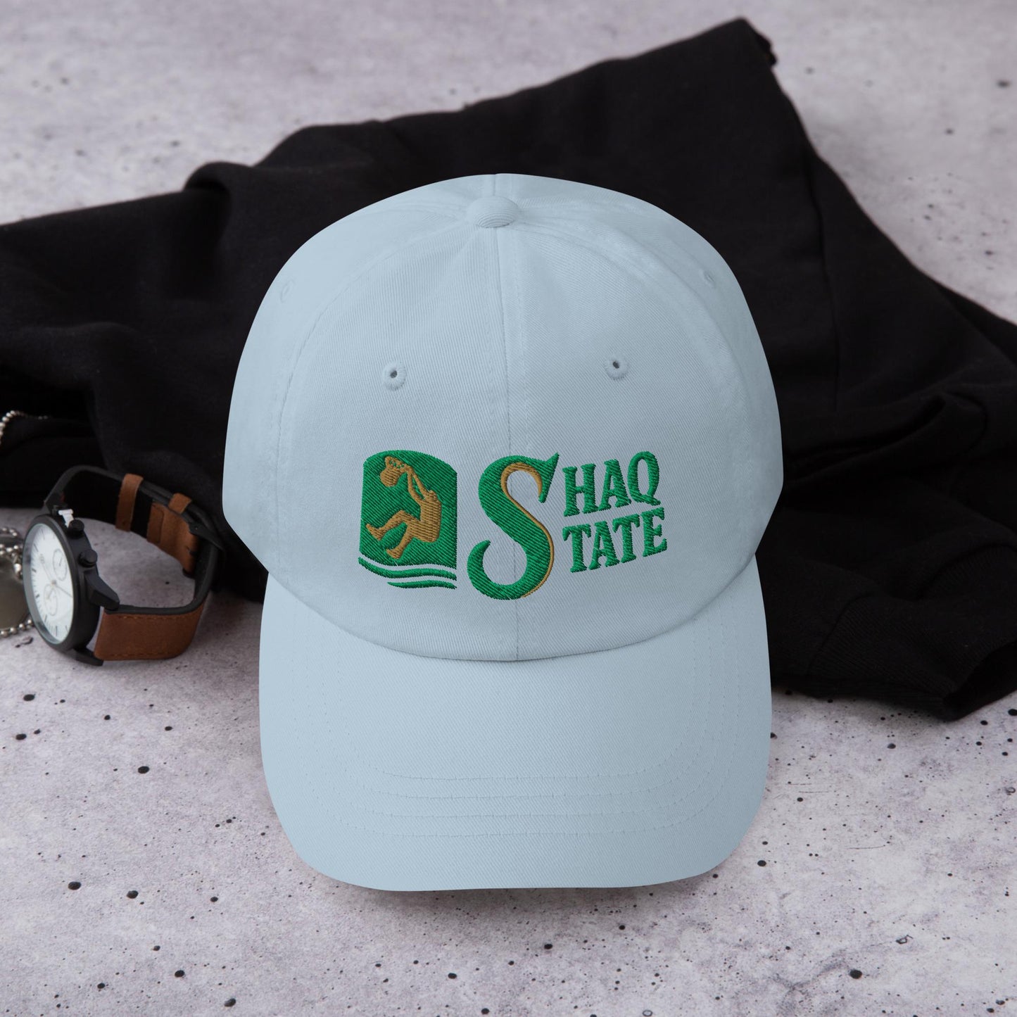 Shaq State Hat | Sacramento State Basketball NIL GM | Shaquille O'Neal Hornets Horizontal Cap