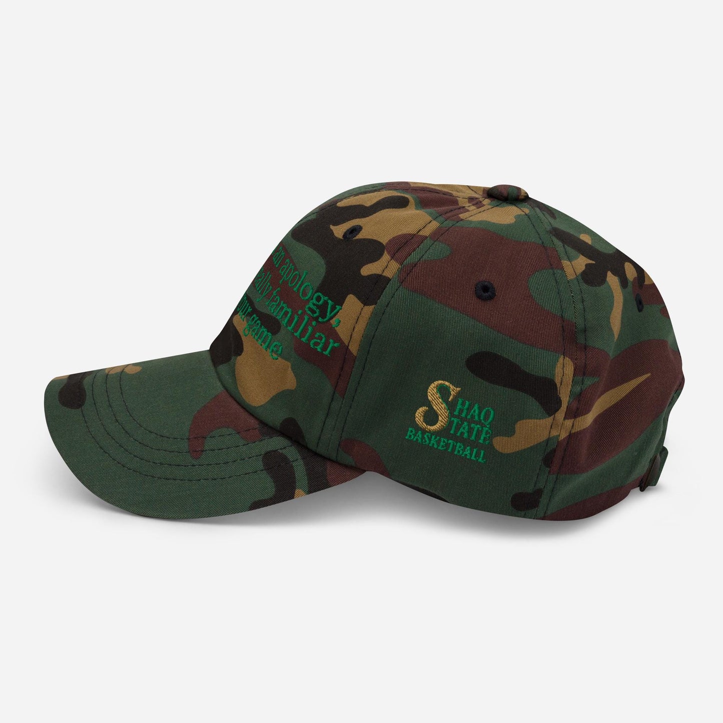 Shaq State Apology Basketball Hat | Sacramento State Basketball NIL GM | Shaquille O'Neal Hornets Cap