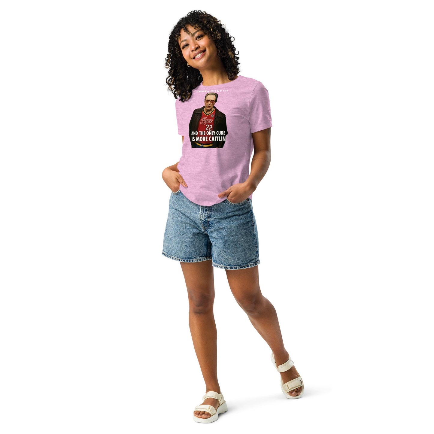 Caitlyn Clark Fever Cowbell Women&#39;s Relaxed T-Shirt