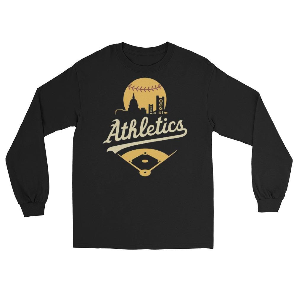 Sacramento Athletics Moon Unisex Long Sleeve Shirt