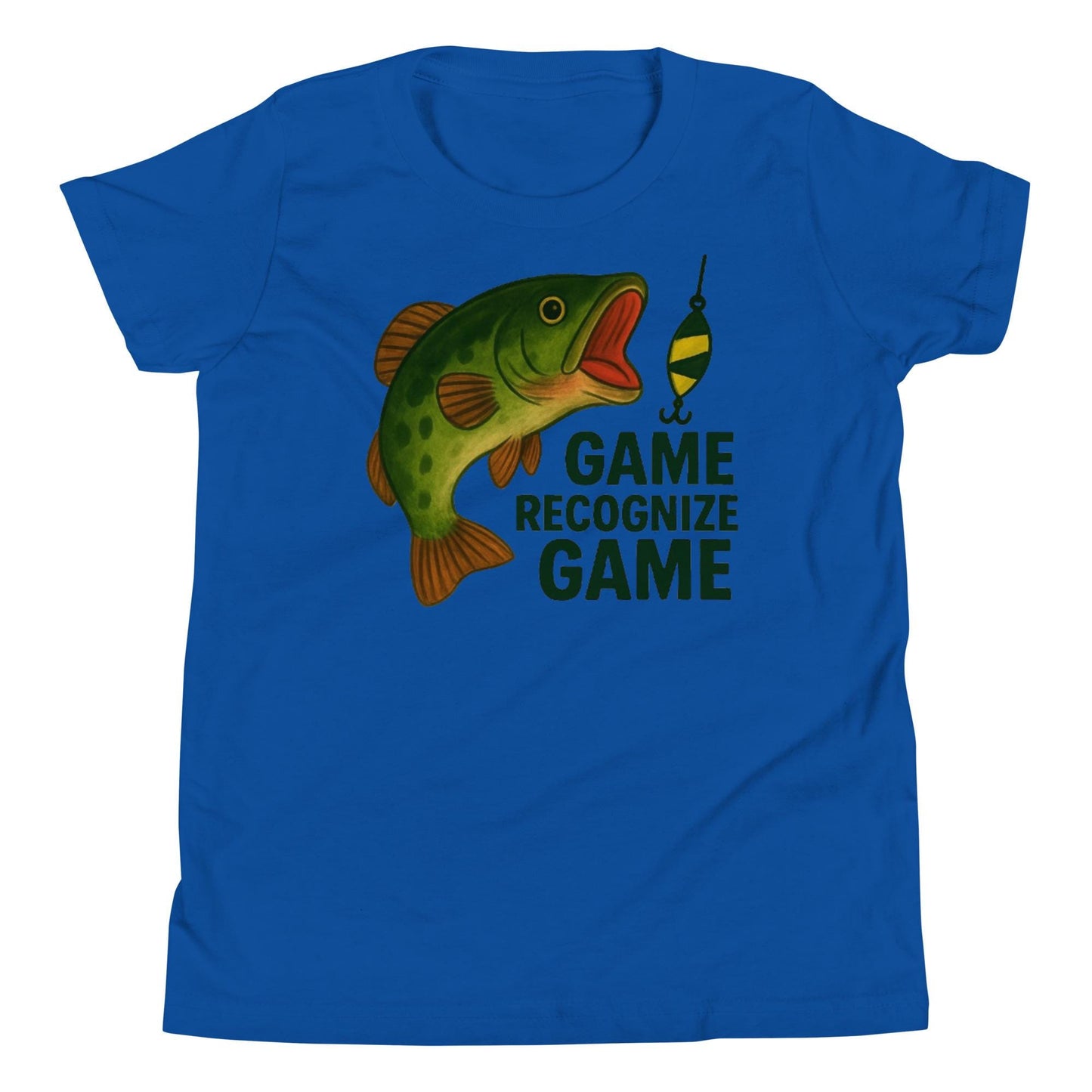 Bass Game Fishing- Youth Short Sleeve T-Shirt- A Tomás Original