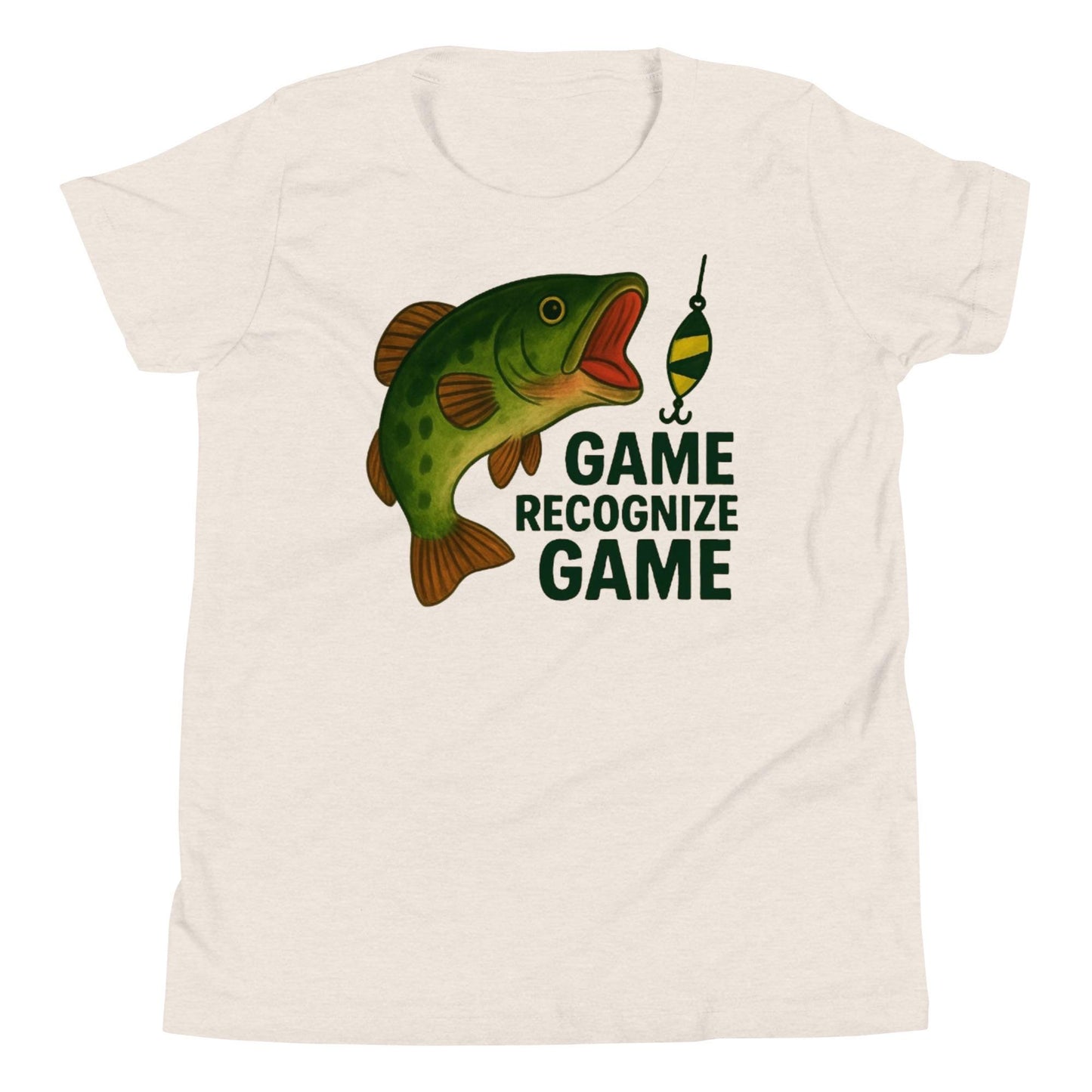 Bass Game Fishing- Youth Short Sleeve T-Shirt- A Tomás Original
