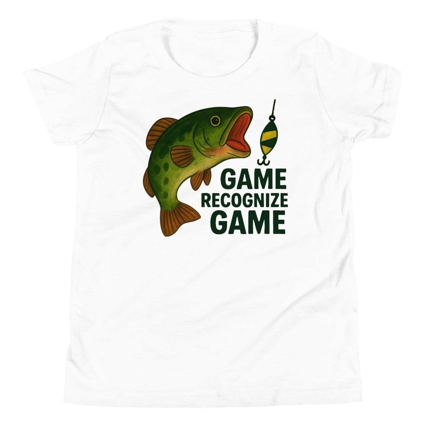 Bass Game Fishing- Youth Short Sleeve T-Shirt- A Tomás Original