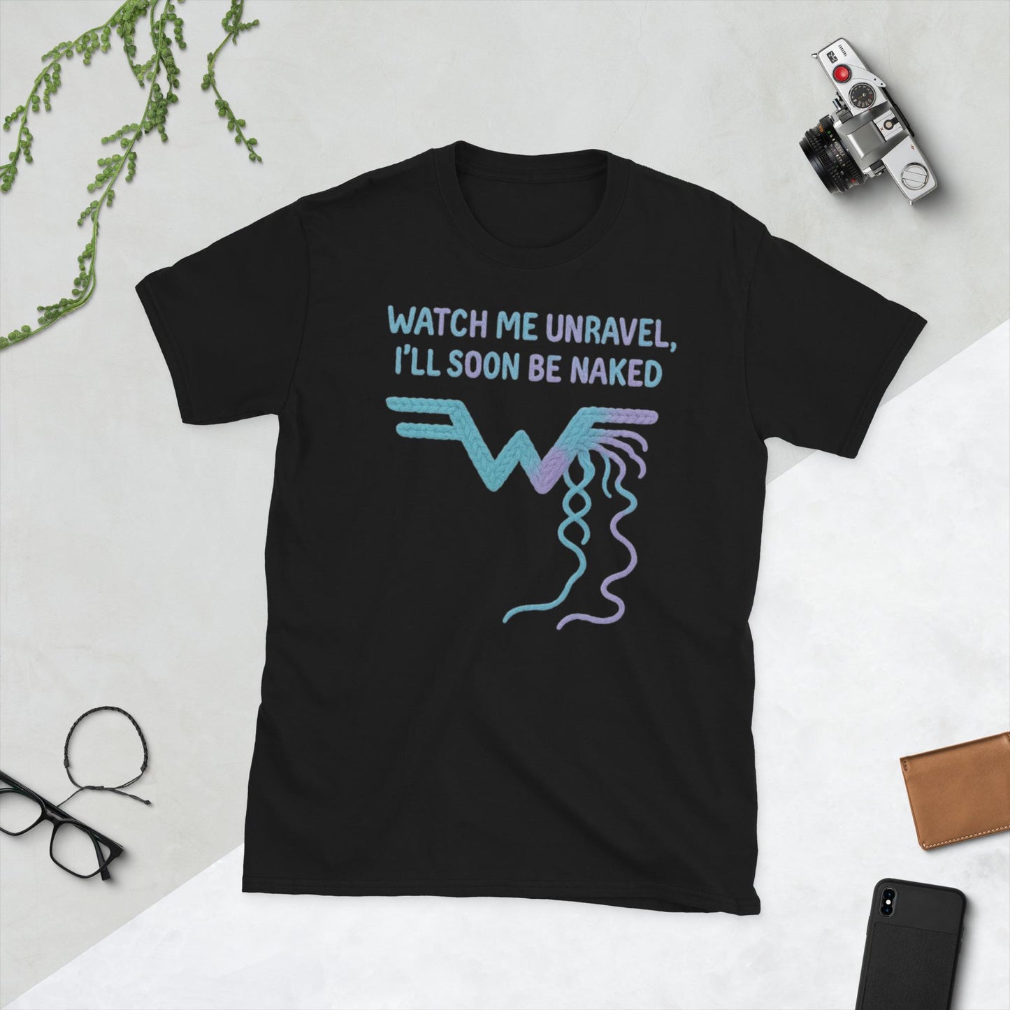 Watch Me Unravel Shirt – Weezer-Inspired Yarn Art Tee –  Alt Rock Graphic Shirt – Indie Band Fan Gift- Unisex T-Shirt