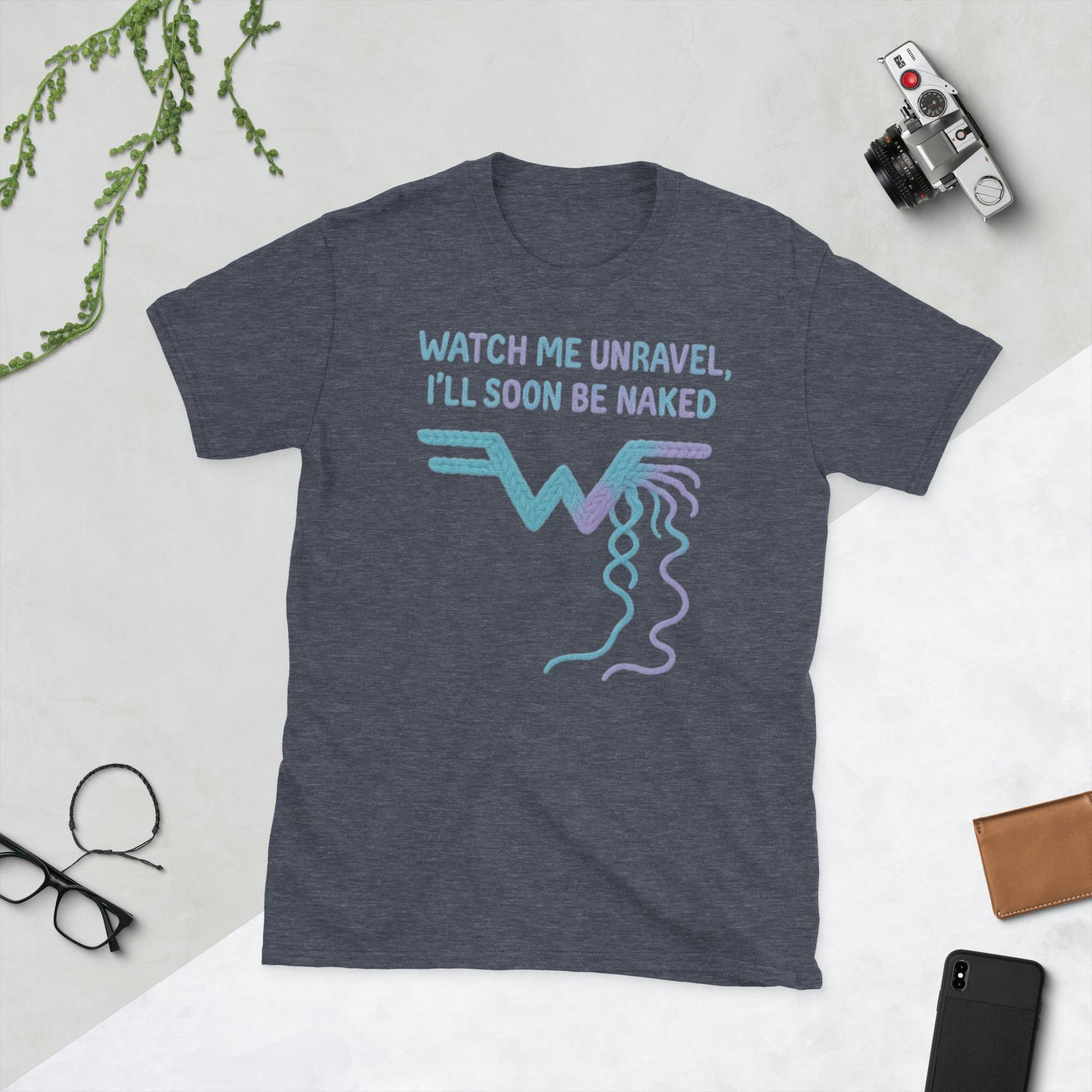 Watch Me Unravel Shirt – Weezer-Inspired Yarn Art Tee –  Alt Rock Graphic Shirt – Indie Band Fan Gift- Unisex T-Shirt