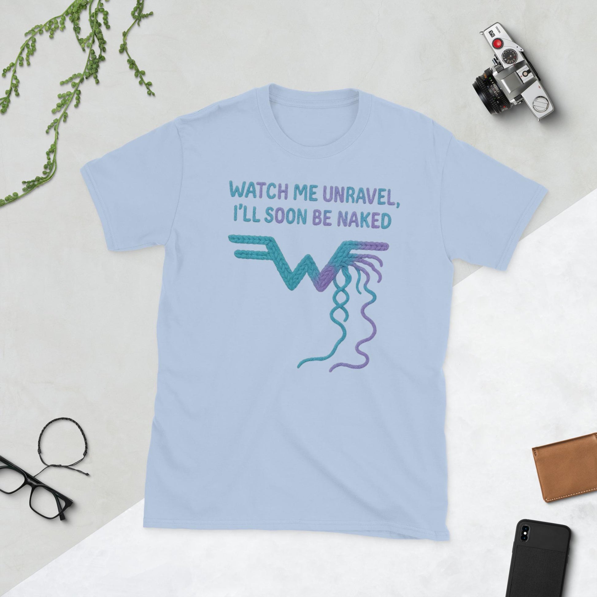 Watch Me Unravel Shirt – Weezer-Inspired Yarn Art Tee –  Alt Rock Graphic Shirt – Indie Band Fan Gift- Unisex T-Shirt