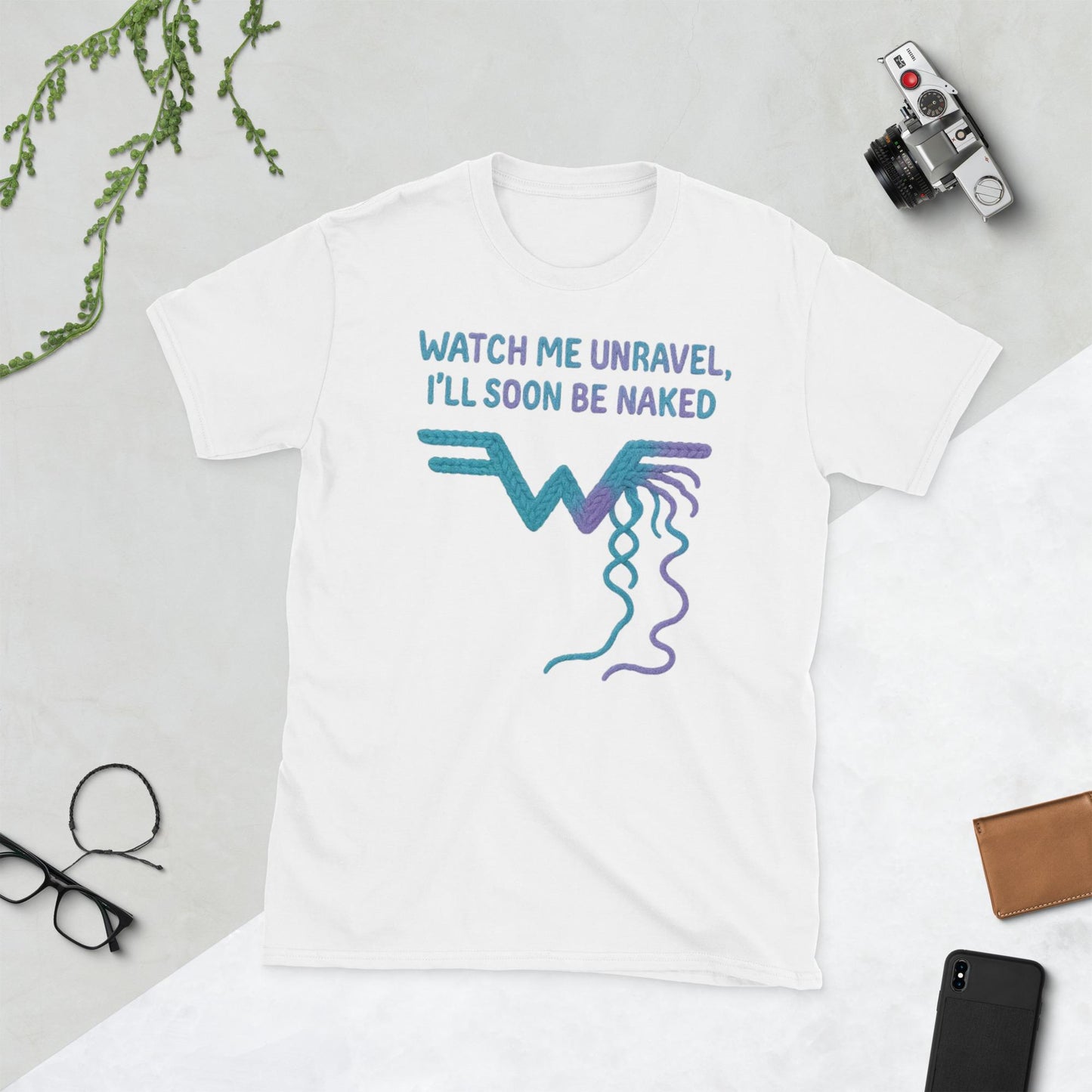 Watch Me Unravel Shirt – Weezer-Inspired Yarn Art Tee –  Alt Rock Graphic Shirt – Indie Band Fan Gift- Unisex T-Shirt