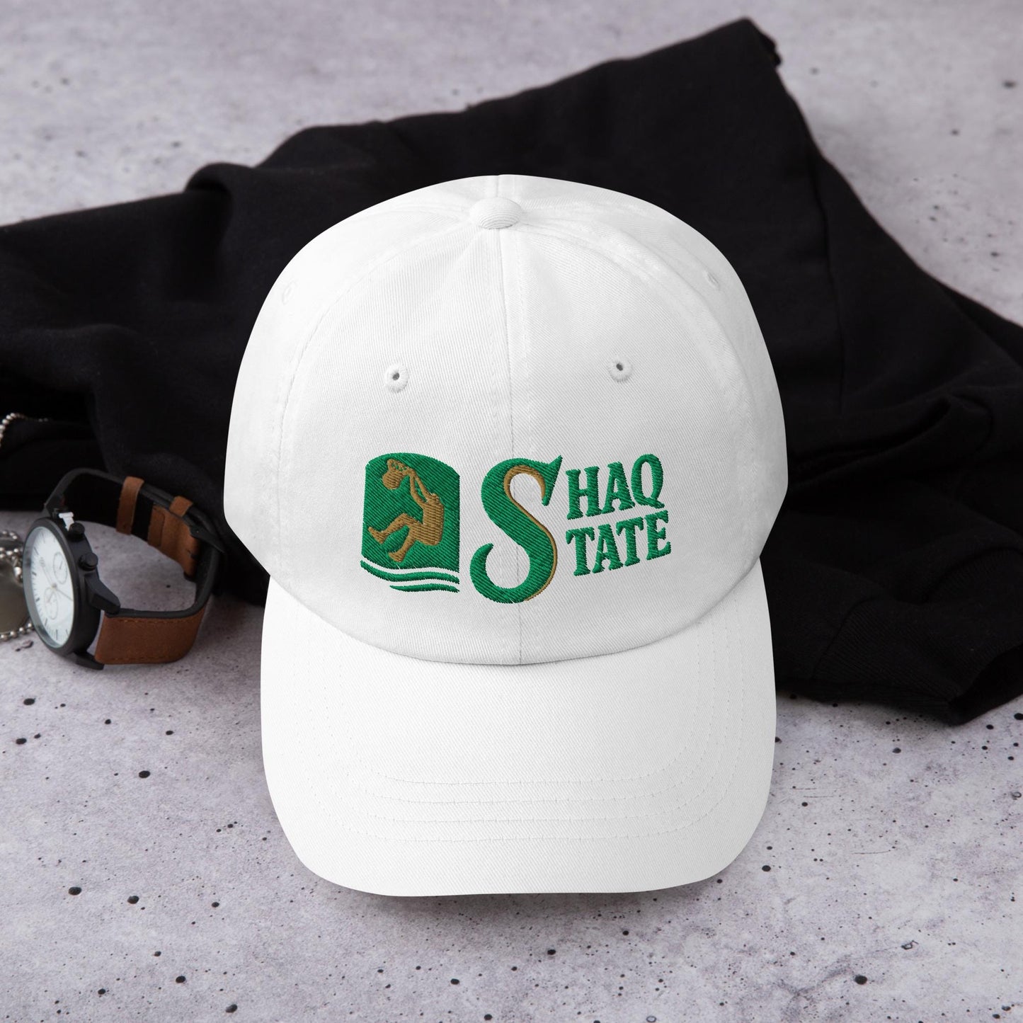 Shaq State Hat | Sacramento State Basketball NIL GM | Shaquille O&#39;Neal Hornets Horizontal Cap