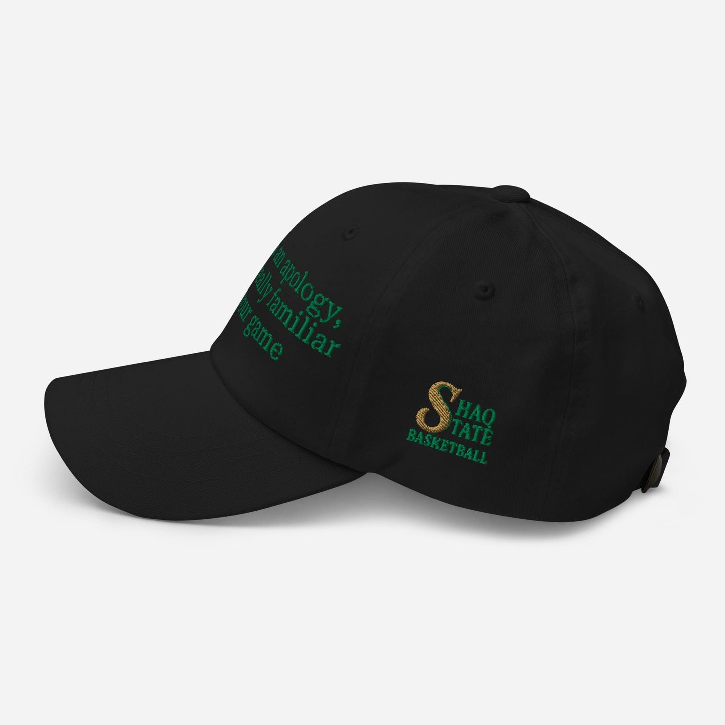Shaq State Apology Basketball Hat | Sacramento State Basketball NIL GM | Shaquille O&#39;Neal Hornets Cap