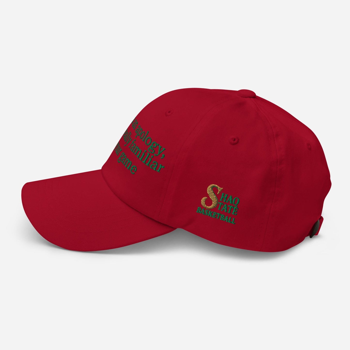 Shaq State Apology Basketball Hat | Sacramento State Basketball NIL GM | Shaquille O&#39;Neal Hornets Cap