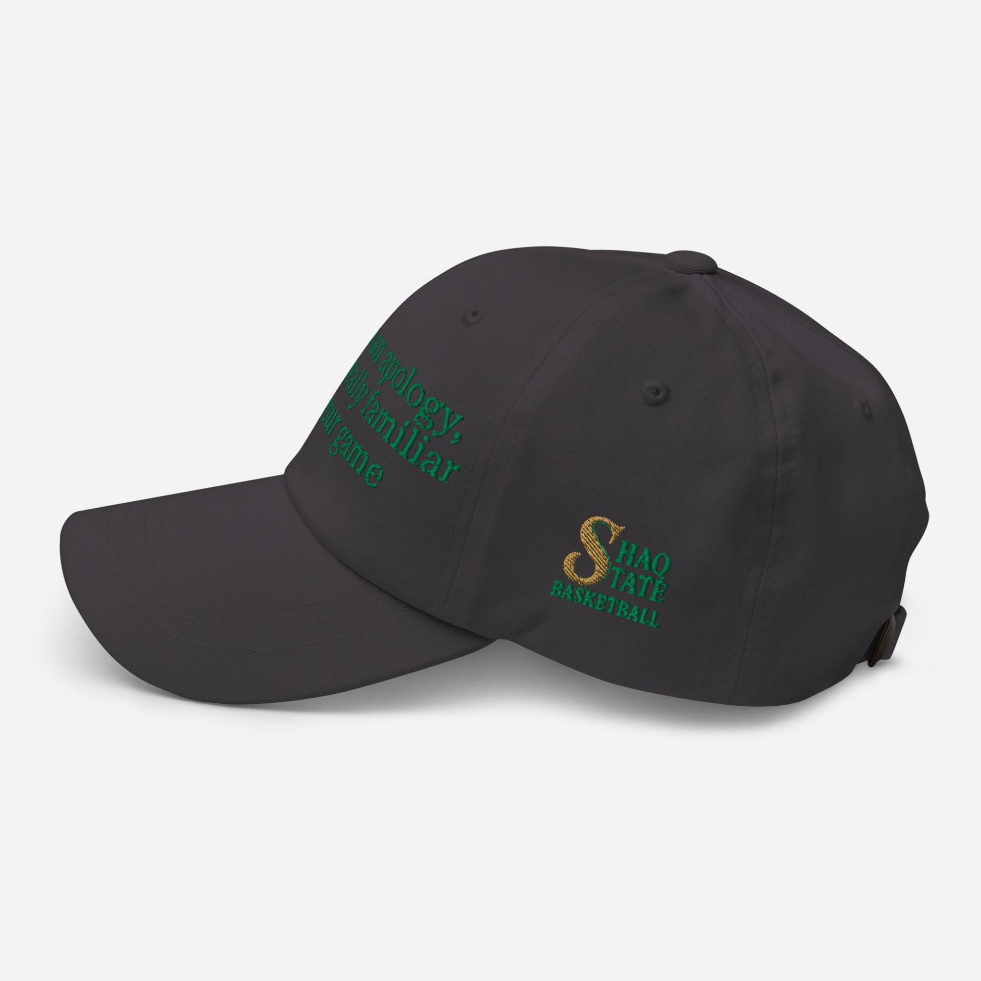 Shaq State Apology Basketball Hat | Sacramento State Basketball NIL GM | Shaquille O&#39;Neal Hornets Cap