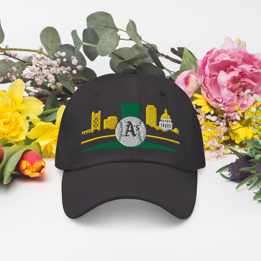 Sacramento Light the Green Skyline Cap – Sacramento A’s Baseball Cap | Casual Adjustable Hat | Vintage Style Baseball Hat