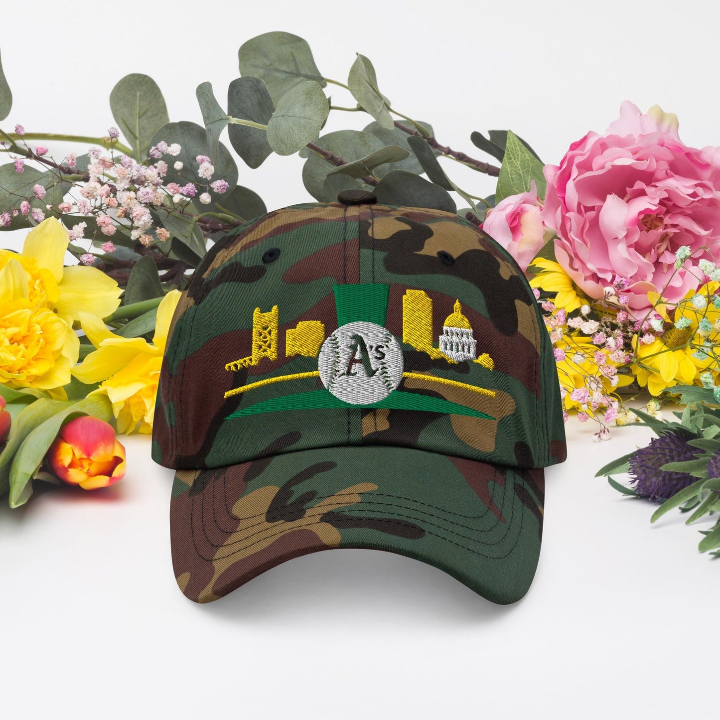Sacramento Light the Green Skyline Cap – Sacramento A’s Baseball Cap | Casual Adjustable Hat | Vintage Style Baseball Hat