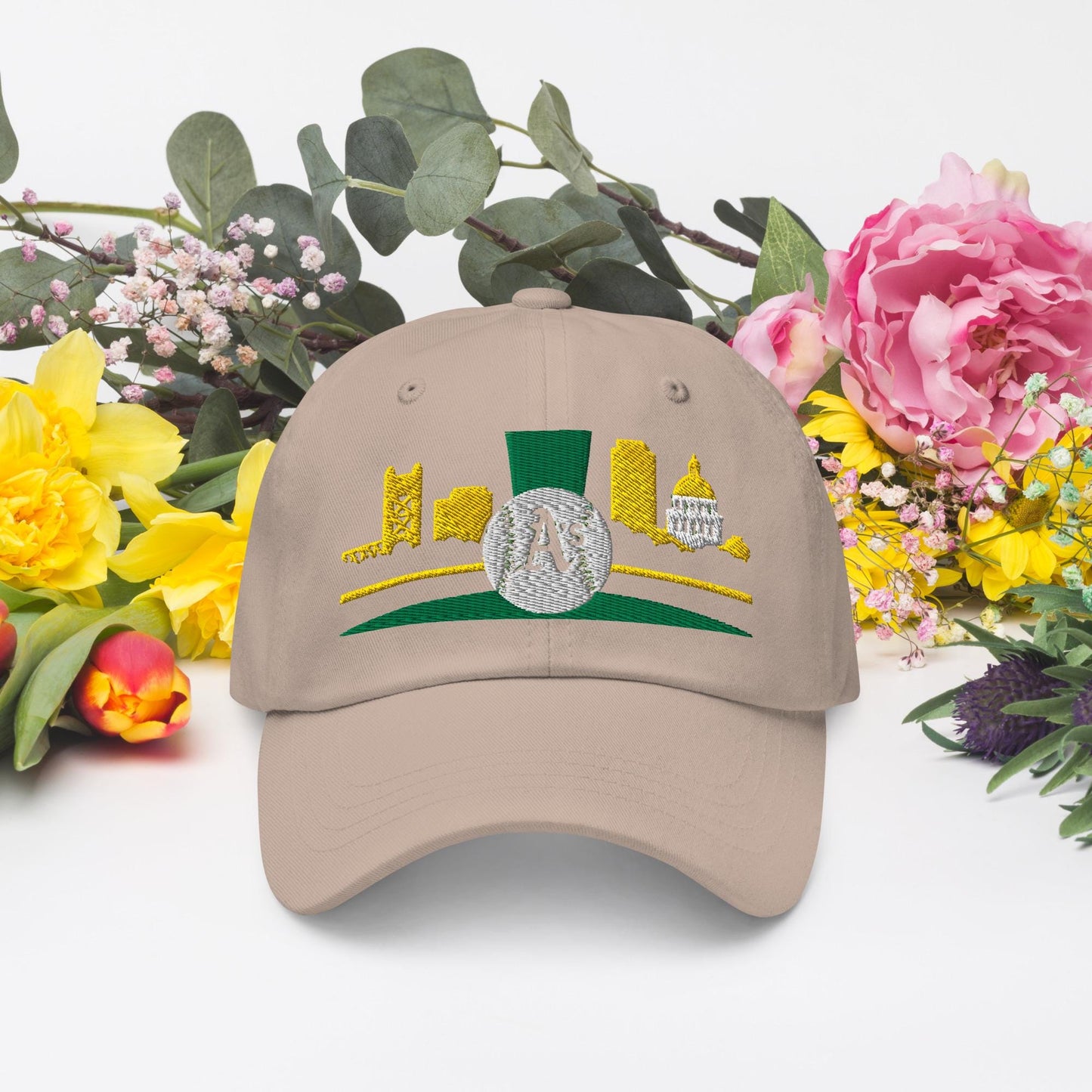 Sacramento Light the Green Skyline Cap – Sacramento A’s Baseball Cap | Casual Adjustable Hat | Vintage Style Baseball Hat