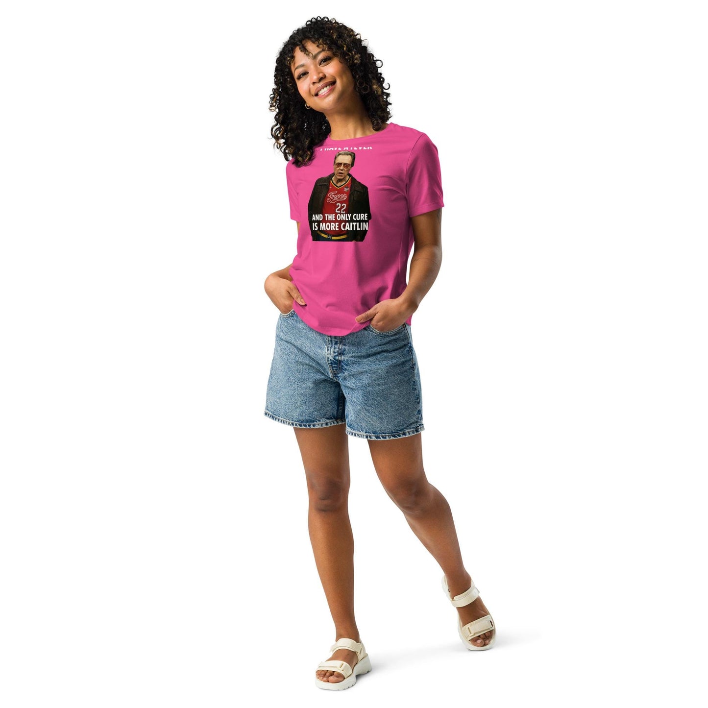 Caitlyn Clark Fever Cowbell Women&#39;s Relaxed T-Shirt