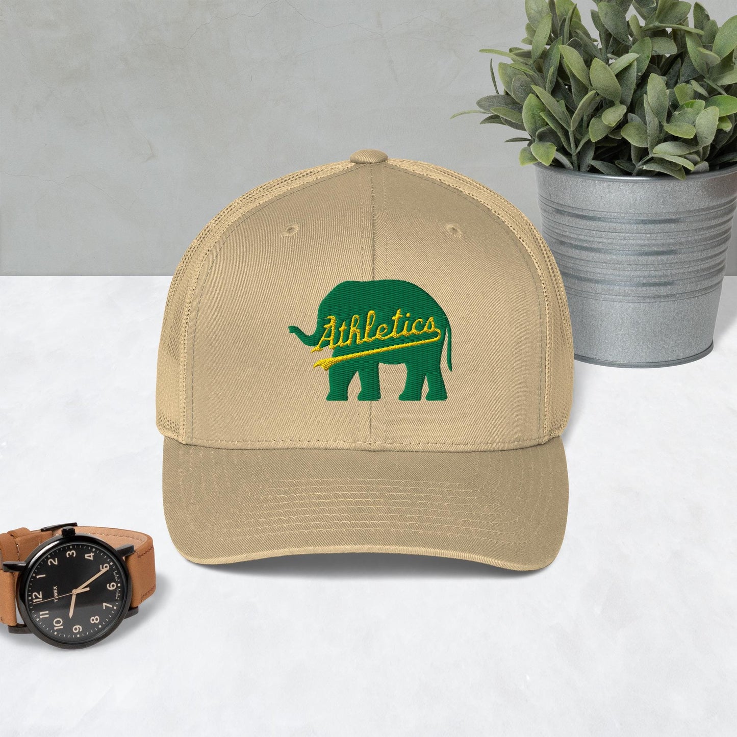 Athletics Elephant (green) Trucker Cap