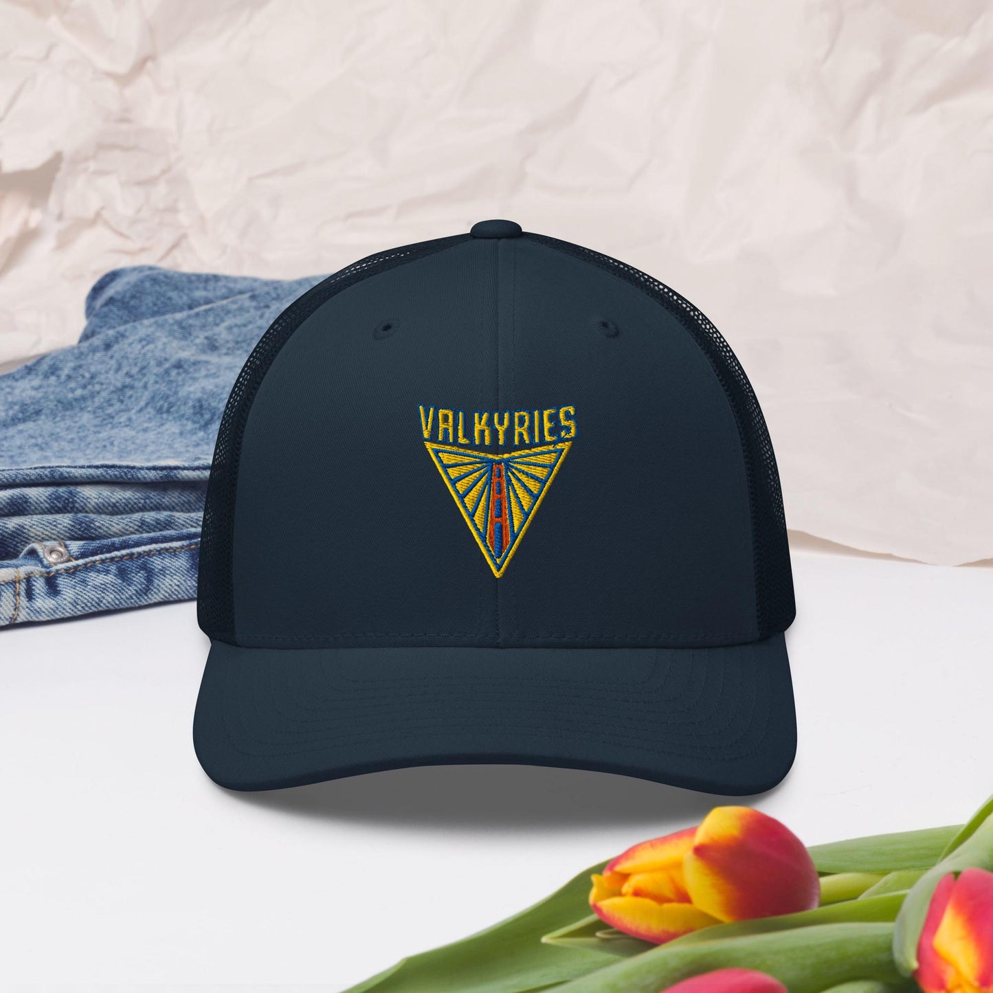 Valkyries/Warriors Golden Gate Trucker cap