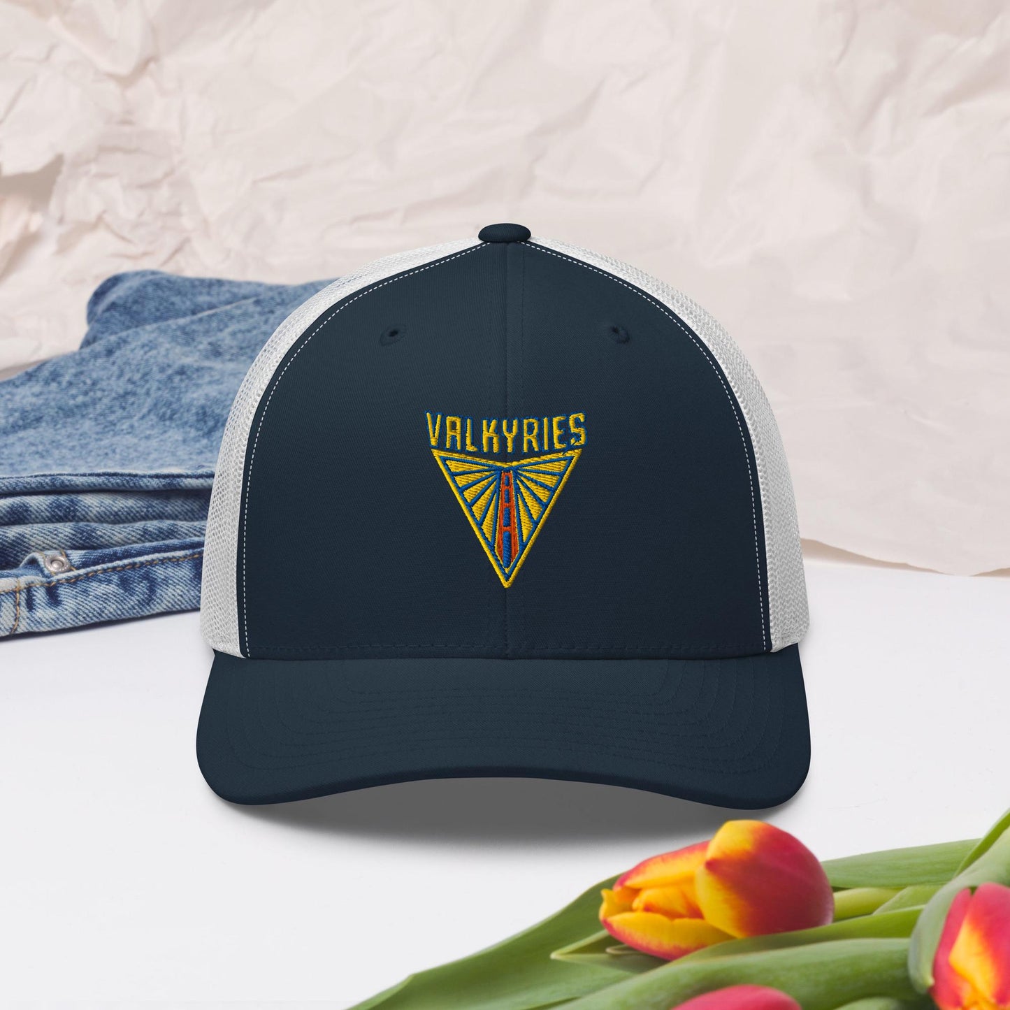 Valkyries/Warriors Golden Gate Trucker cap