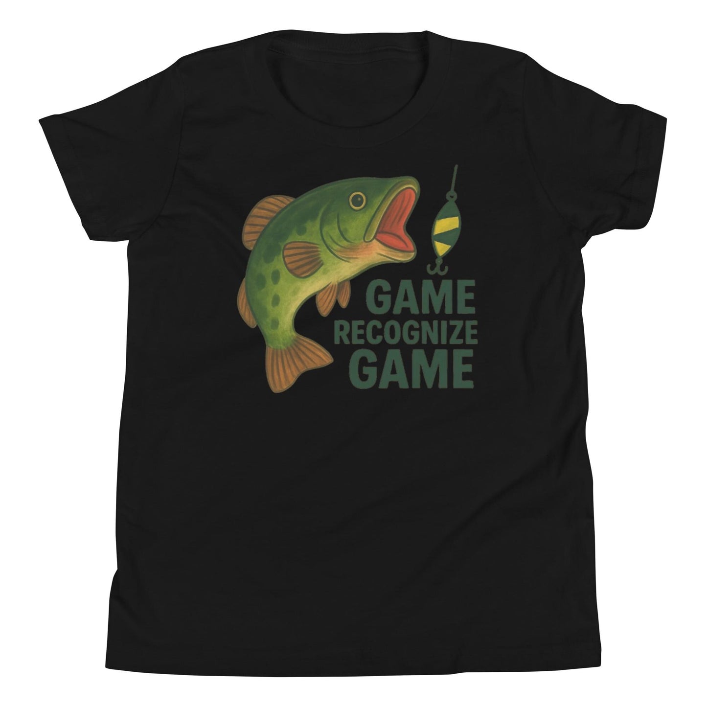 Bass Game Fishing- Youth Short Sleeve T-Shirt- A Tomás Original