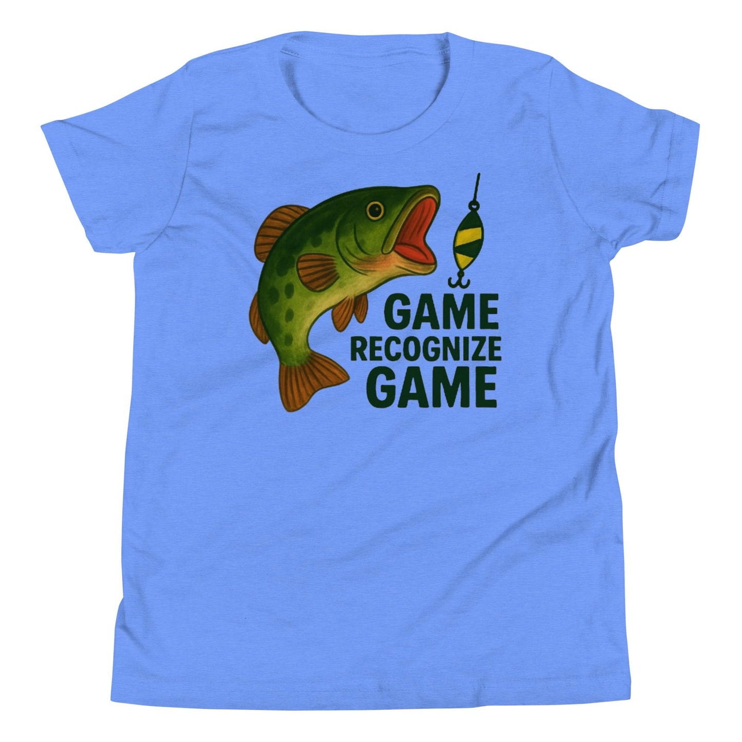 Bass Game Fishing- Youth Short Sleeve T-Shirt- A Tomás Original