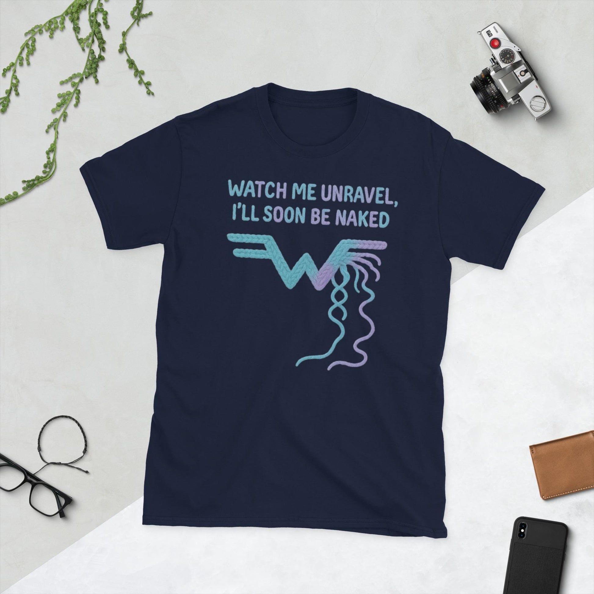 Watch Me Unravel Shirt – Weezer-Inspired Yarn Art Tee –  Alt Rock Graphic Shirt – Indie Band Fan Gift- Unisex T-Shirt