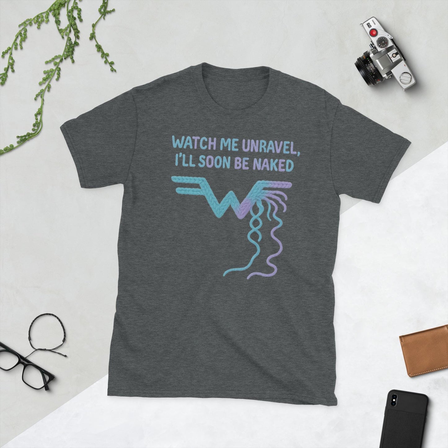 Watch Me Unravel Shirt – Weezer-Inspired Yarn Art Tee –  Alt Rock Graphic Shirt – Indie Band Fan Gift- Unisex T-Shirt