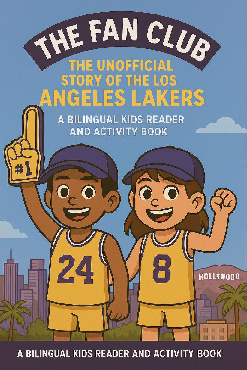 The Fan Club: Unofficial Lakers Story – Bilingual Kids Activity Book