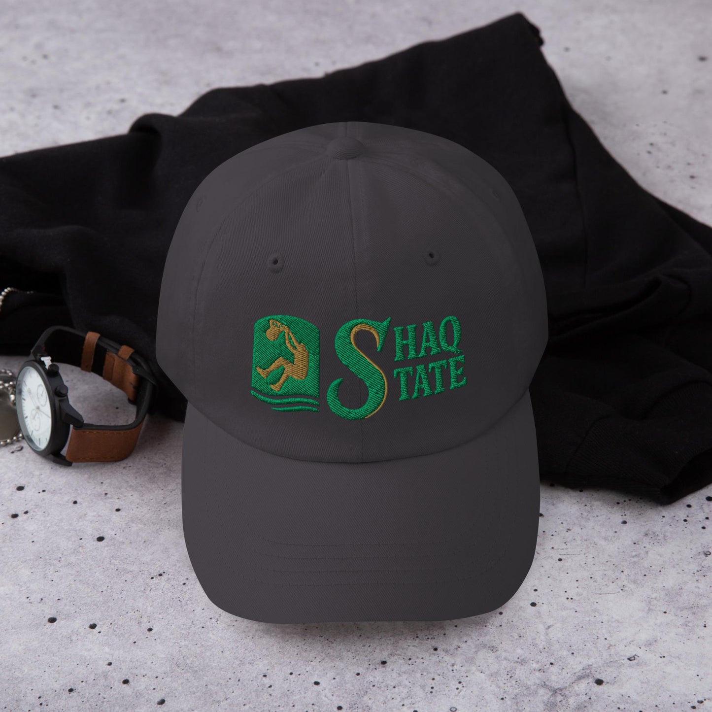 Shaq State Hat | Sacramento State Basketball NIL GM | Shaquille O&#39;Neal Hornets Horizontal Cap