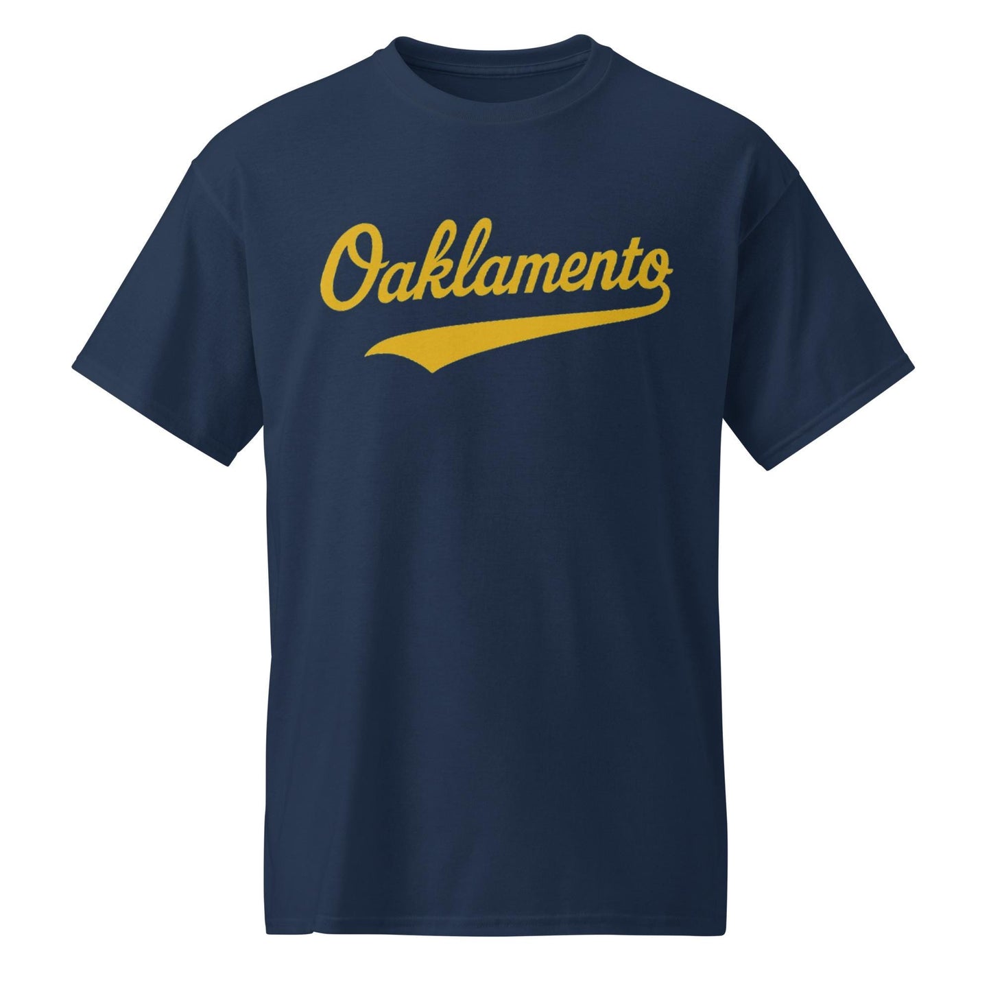 Oaklamento Shirt (gold letters) – Oakland to Sacramento Baseball Fan Tee | Relocation Statement Shirt | A’s Fan DryBlend® T-Shirt
