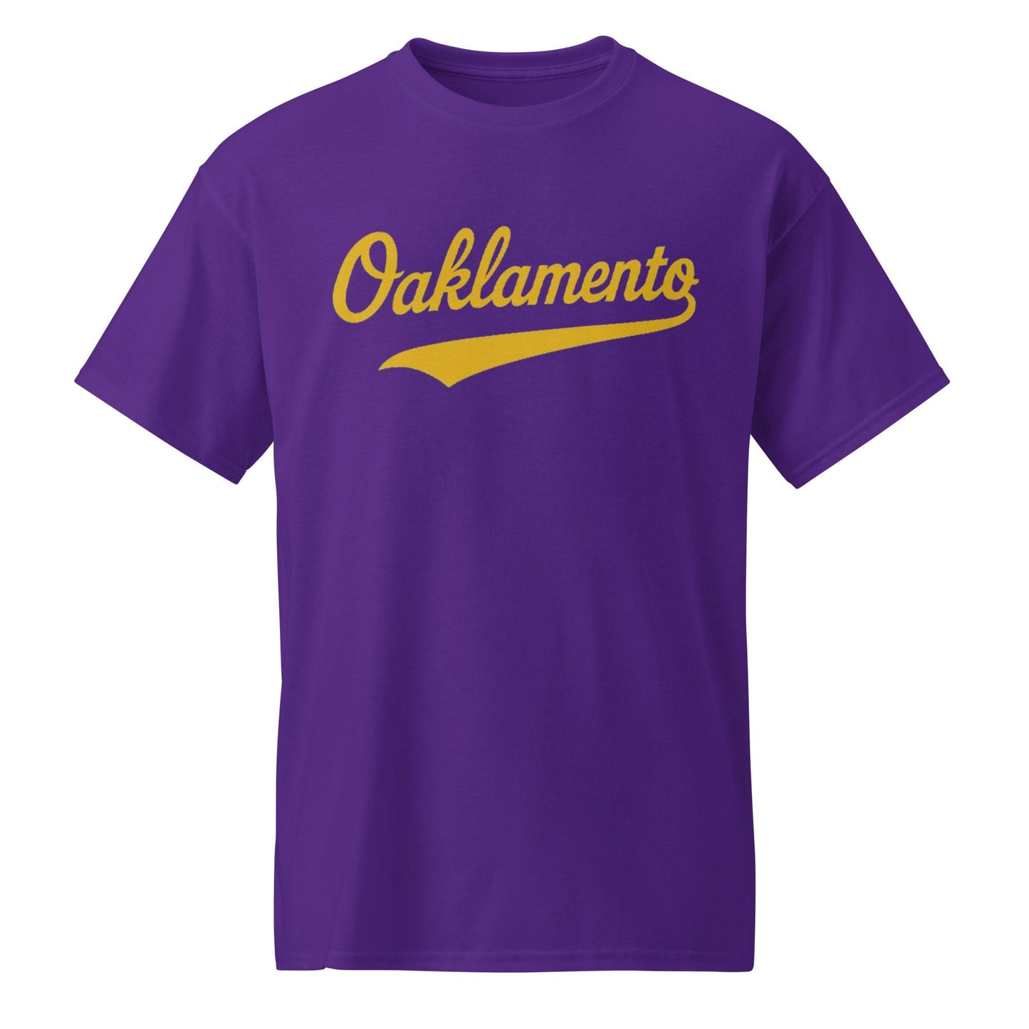 Oaklamento Shirt (gold letters) – Oakland to Sacramento Baseball Fan Tee | Relocation Statement Shirt | A’s Fan DryBlend® T-Shirt