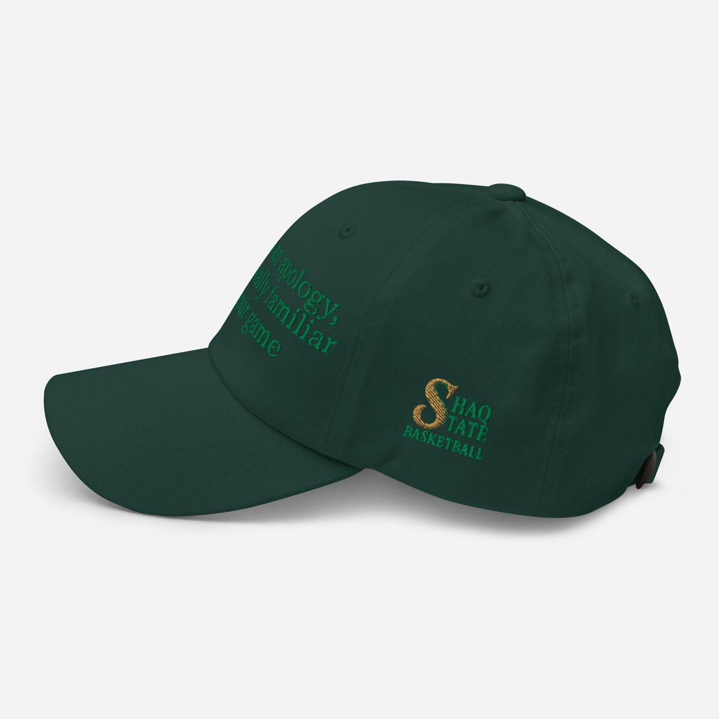 Shaq State Apology Basketball Hat | Sacramento State Basketball NIL GM | Shaquille O&#39;Neal Hornets Cap