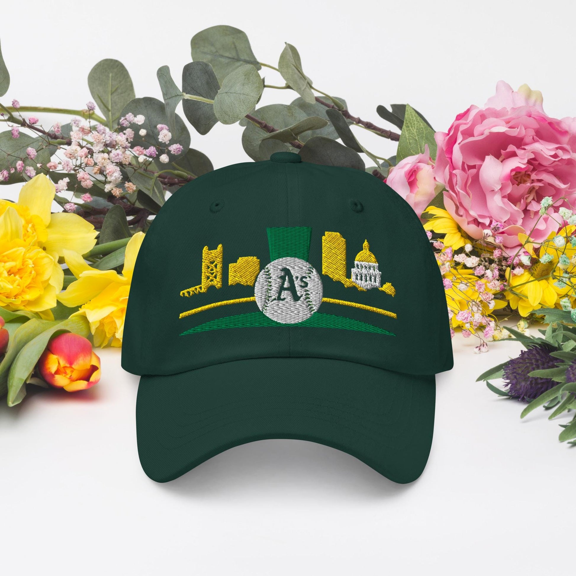 Sacramento Light the Green Skyline Cap – Sacramento A’s Baseball Cap | Casual Adjustable Hat | Vintage Style Baseball Hat