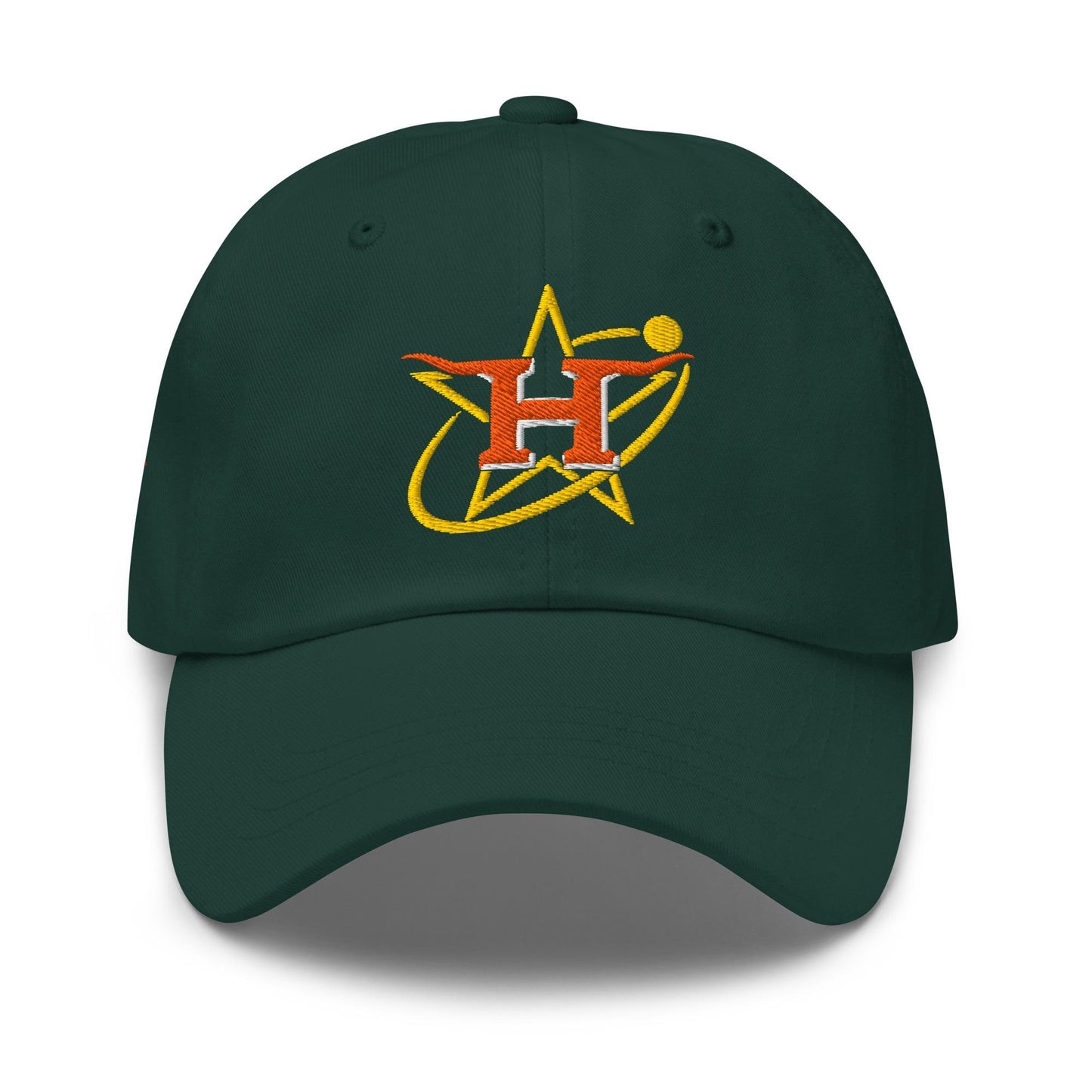 Texas Star Baseball Cap – Lone Star Pride Hat with Longhorn H Side Patch, Retro Houston Colors