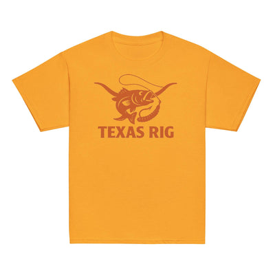 Texas Rig Kids Shirt – Bass Fishing Youth Tee – Outdoors Kid Gift – Texas Pride Shirt Youth classic tee