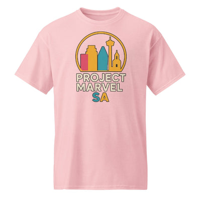 Project Marvel SA Shirt – San Antonio-Inspired Graphic Tee – Alamo City Streetwear – Texas Urban Style T-Shirt-DryBlend® T-Shirt