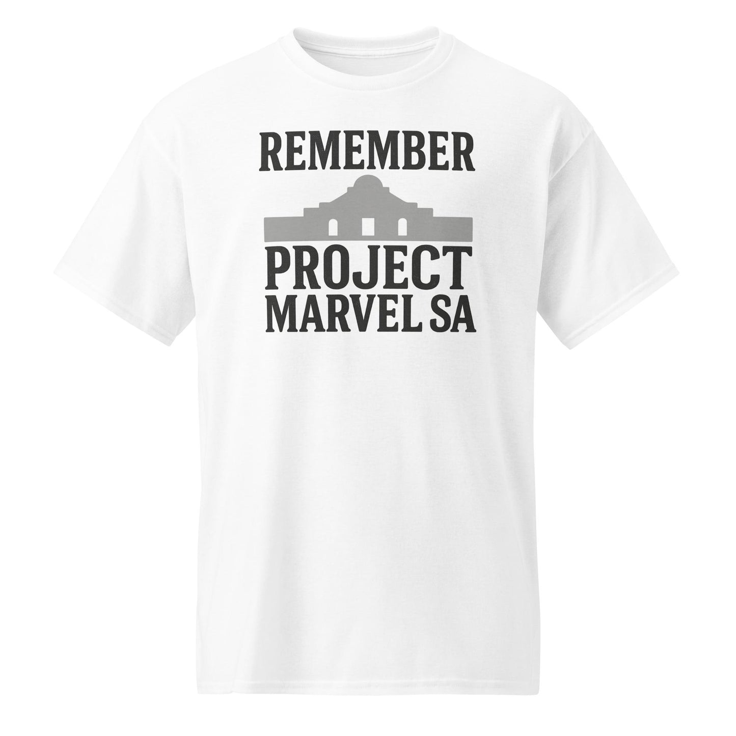 Project Marvel SA Shirt –San Antonio-Inspired Graphic Tee – Remember the Alamo City Streetwear – Texas Urban Style T-Shirt-DryBlend® T-Shirt