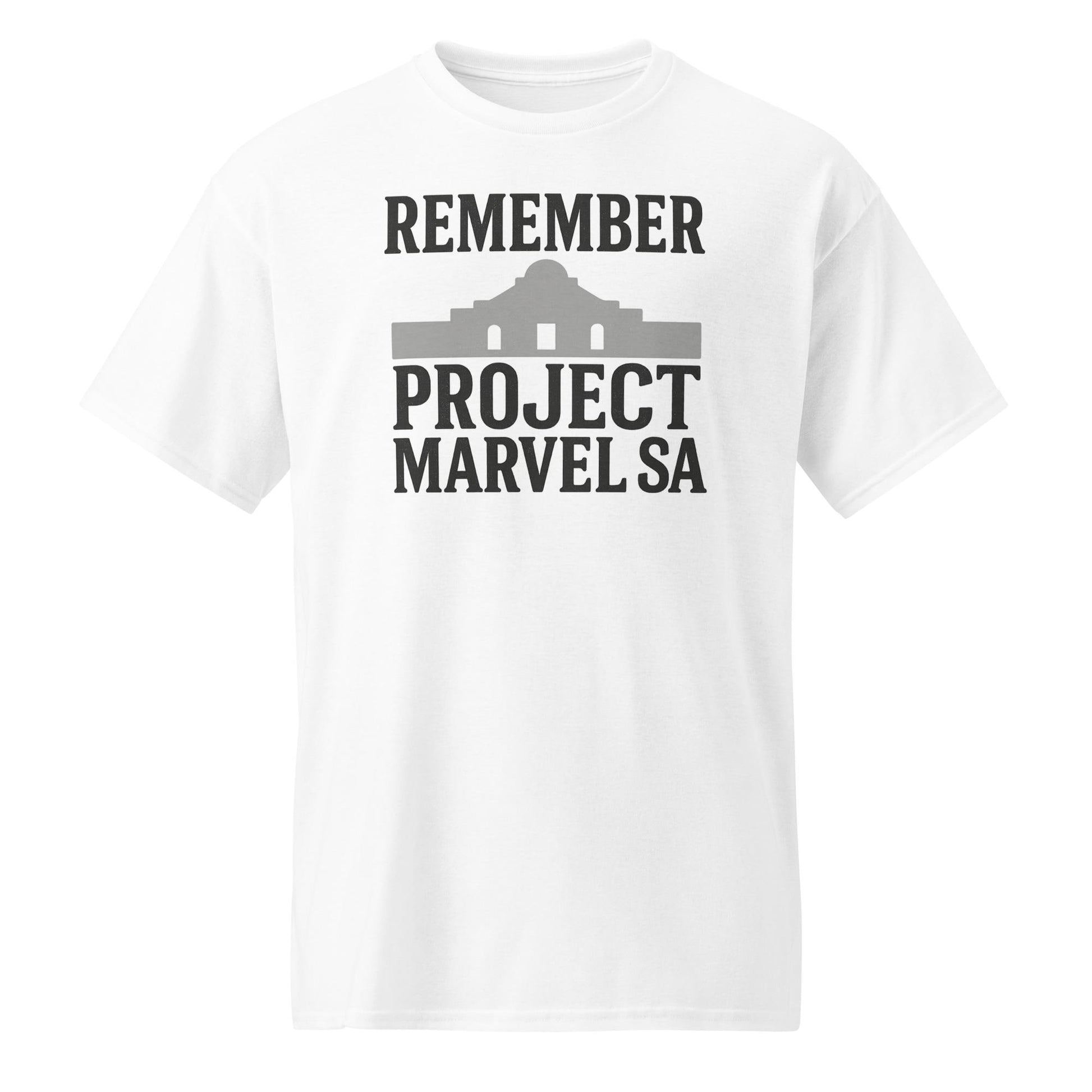 Project Marvel SA Shirt –San Antonio-Inspired Graphic Tee – Remember the Alamo City Streetwear – Texas Urban Style T-Shirt-DryBlend® T-Shirt