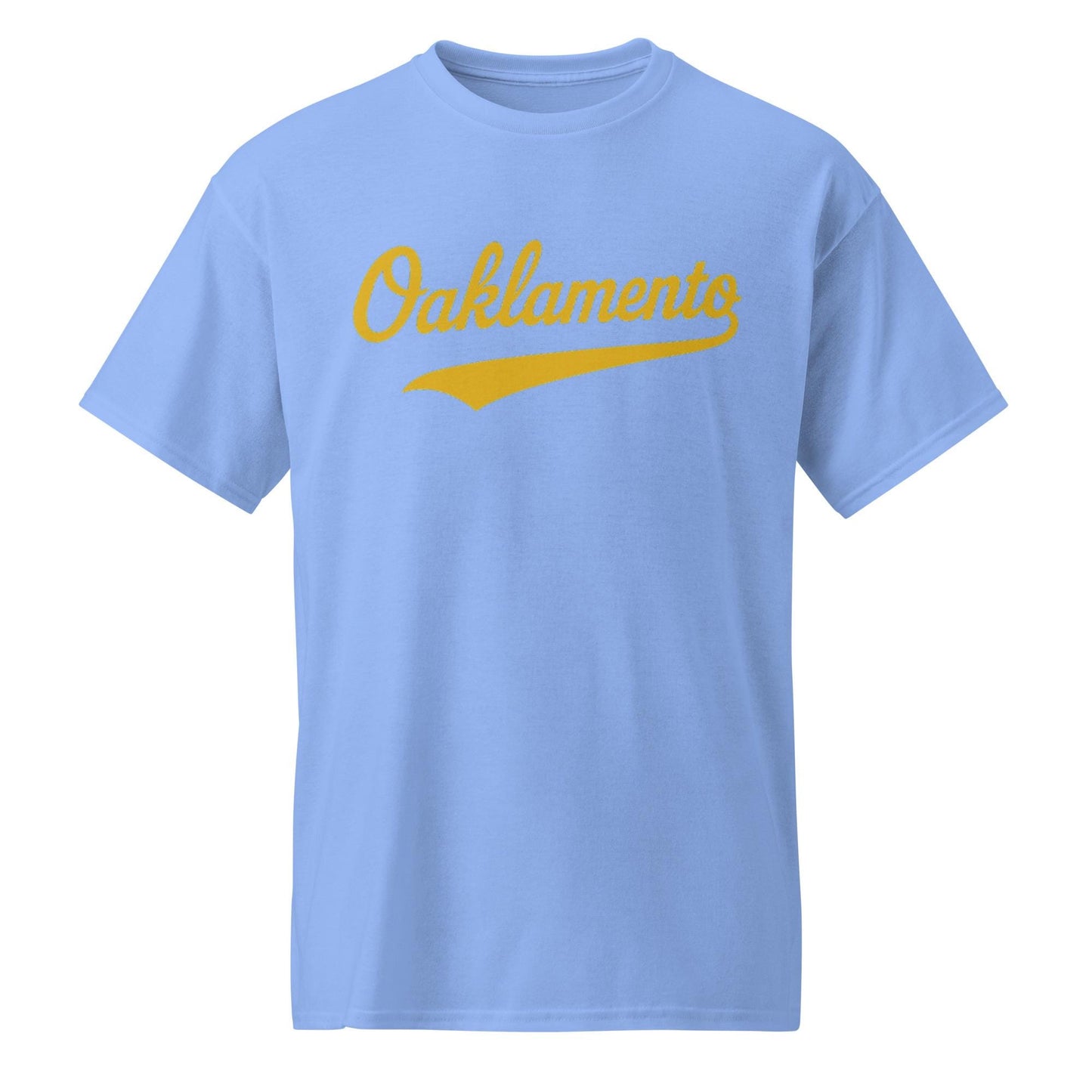 Oaklamento Shirt (gold letters) – Oakland to Sacramento Baseball Fan Tee | Relocation Statement Shirt | A’s Fan DryBlend® T-Shirt