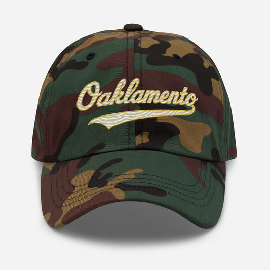 Oaklamento Hat – Embroidered Baseball Cap for A’s Fans | Oakland to Sacramento Relocation Cap