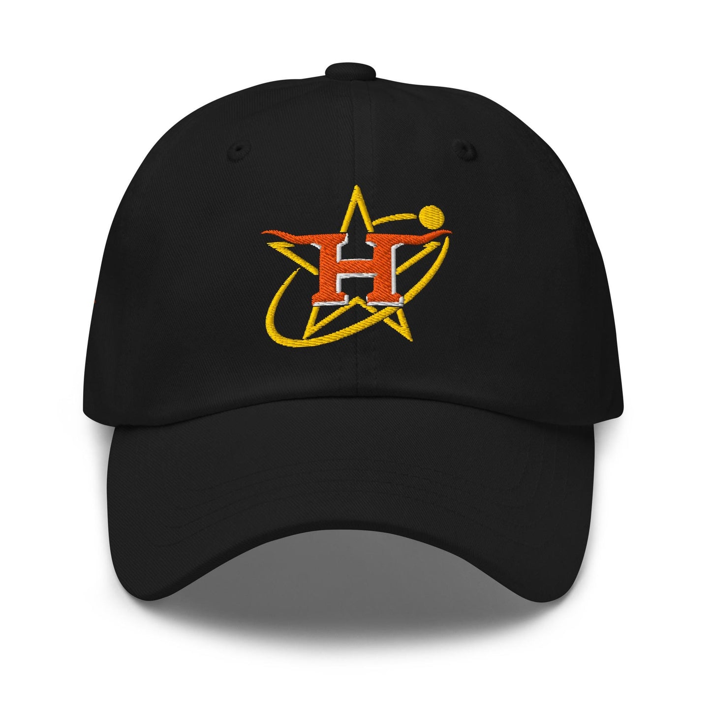 Texas Star Baseball Cap – Lone Star Pride Hat with Longhorn H Side Patch, Retro Houston Colors