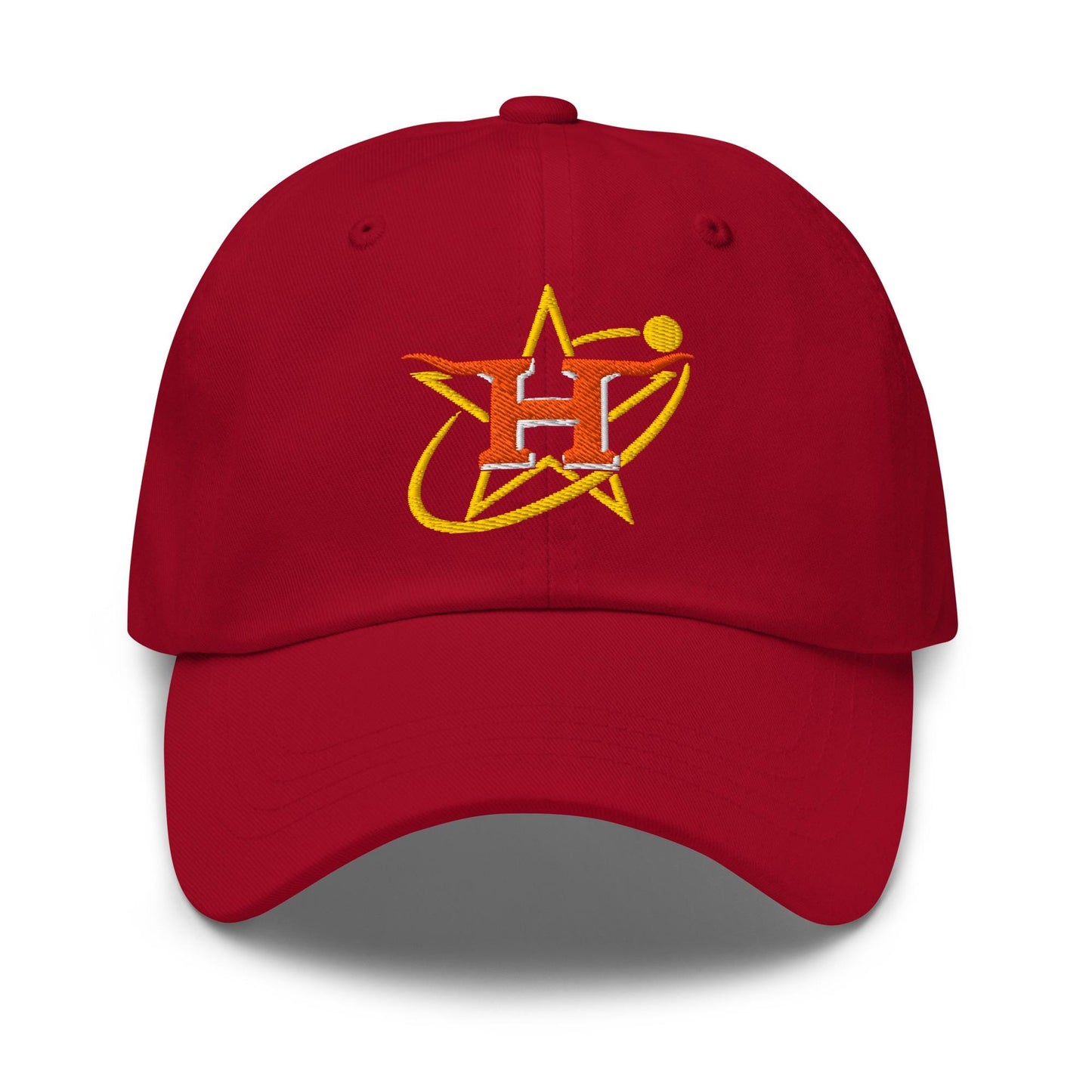 Texas Star Baseball Cap – Lone Star Pride Hat with Longhorn H Side Patch, Retro Houston Colors