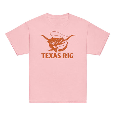 Texas Rig Kids Shirt – Bass Fishing Youth Tee – Outdoors Kid Gift – Texas Pride Shirt Youth classic tee