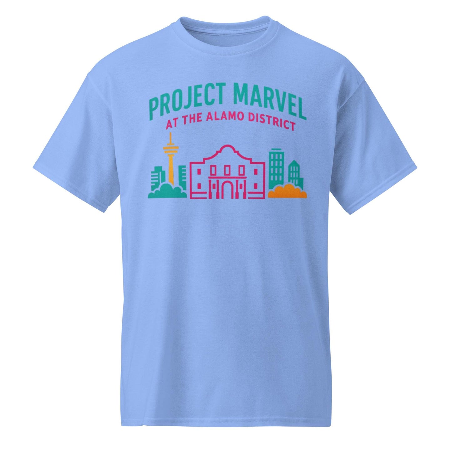 Project Marvel T-Shirt – Fiesta Skyline Edition | Alamo District Tee - DryBlend® T-Shirt