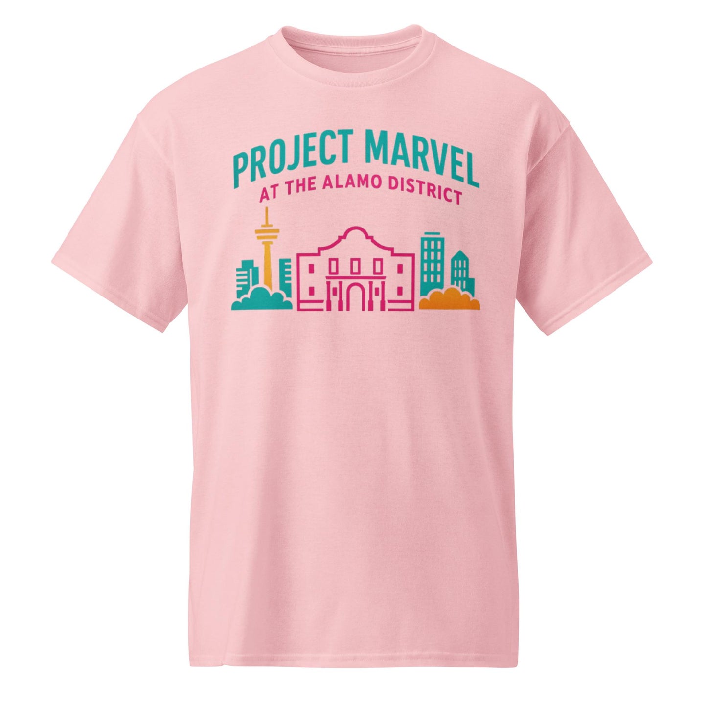 Project Marvel T-Shirt – Fiesta Skyline Edition | Alamo District Tee - DryBlend® T-Shirt