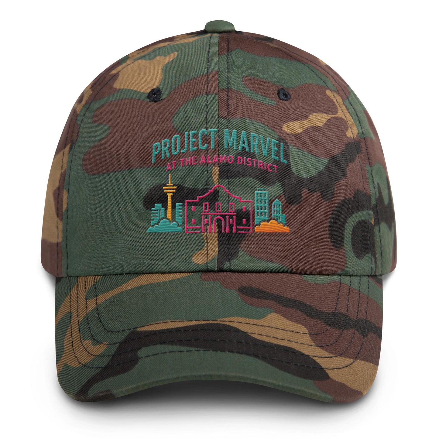 Project Marvel Cap – Fiesta Skyline Embroidered Hat | San Antonio Streetwear