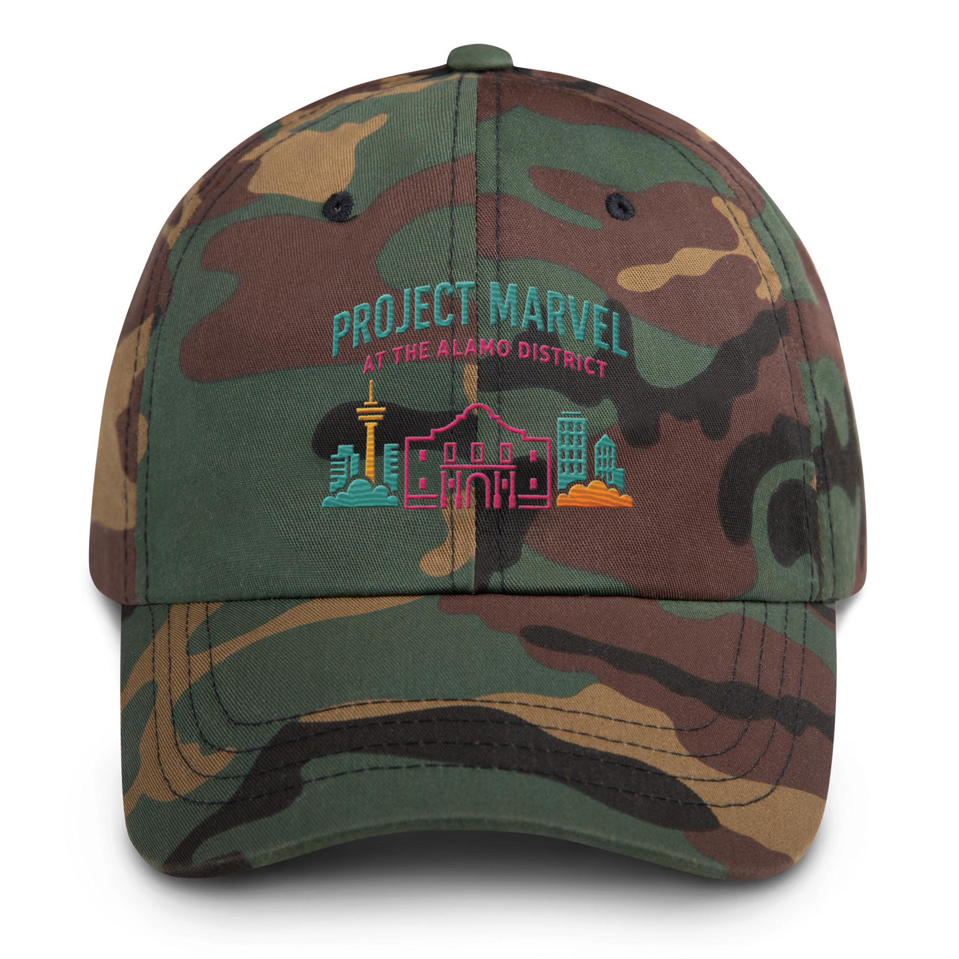 Project Marvel Cap – Fiesta Skyline Embroidered Hat | San Antonio Streetwear