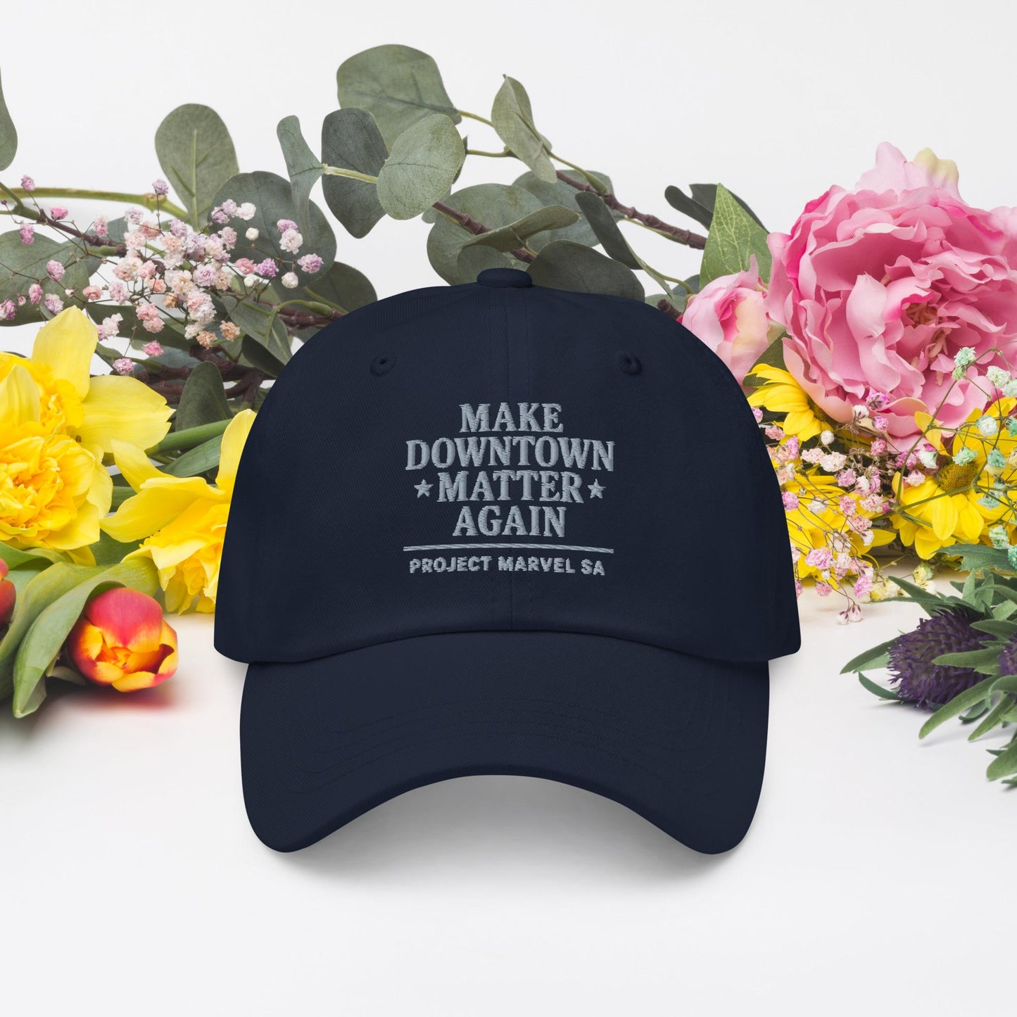 Make Downtown Matter Again Cap – Project Marvel SA cap | San Antonio Pride | Downtown Revival hat