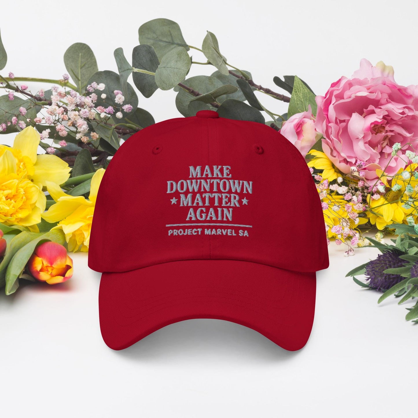 Make Downtown Matter Again Cap – Project Marvel SA cap | San Antonio Pride | Downtown Revival hat