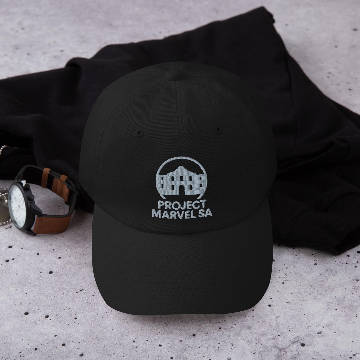 Project Marvel SA Cap – Alamo Logo Hat | Minimal Spurs-Style San Antonio Cap