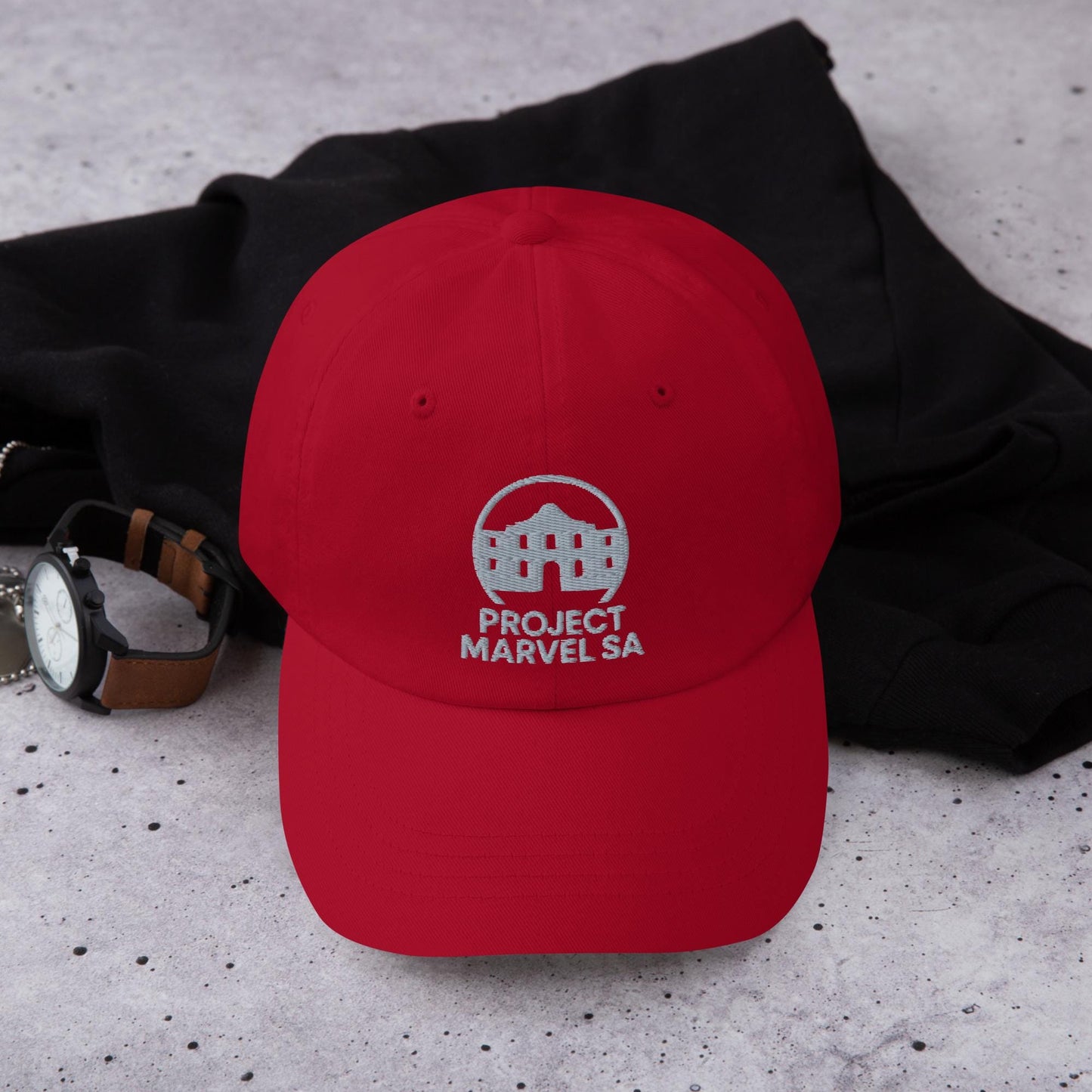 Project Marvel SA Cap – Alamo Logo Hat | Minimal Spurs-Style San Antonio Cap
